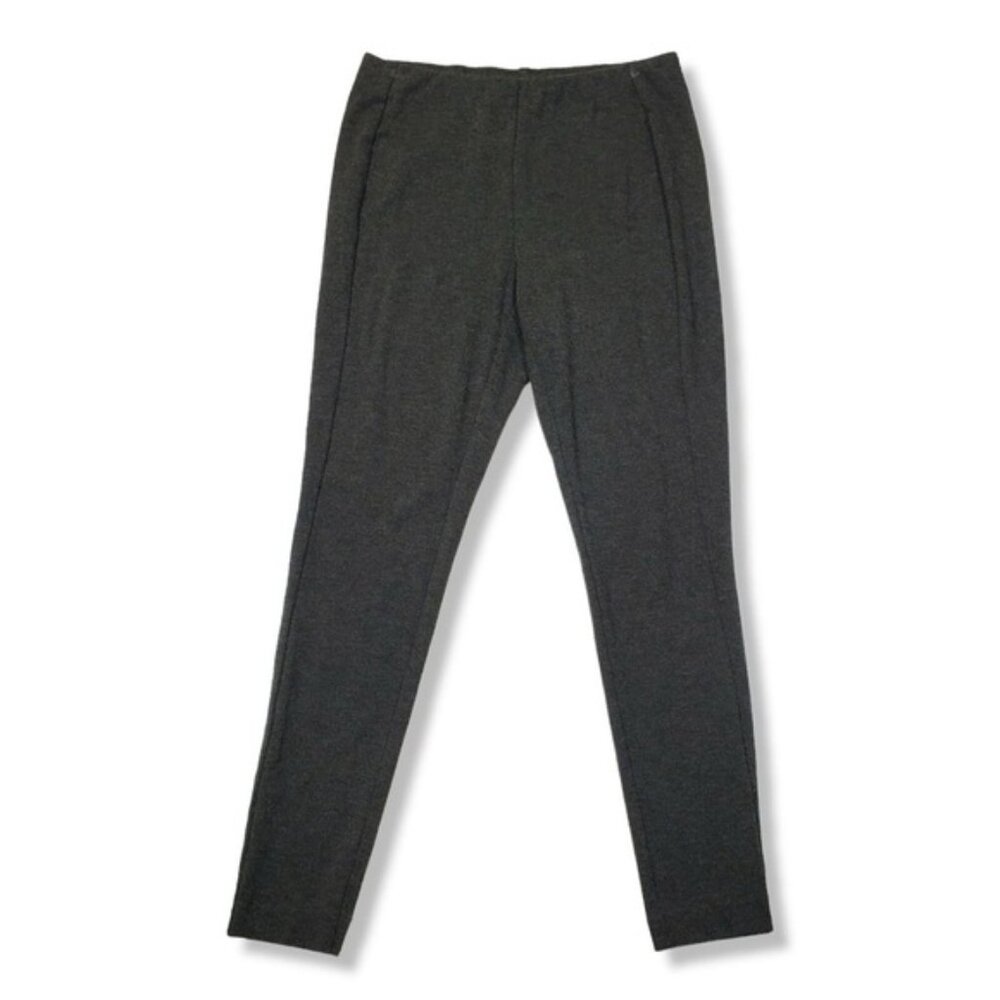 J. Jill Dark Charcoal Gray Casual Business Casual Ponte Leggings - Picture 2 of 8